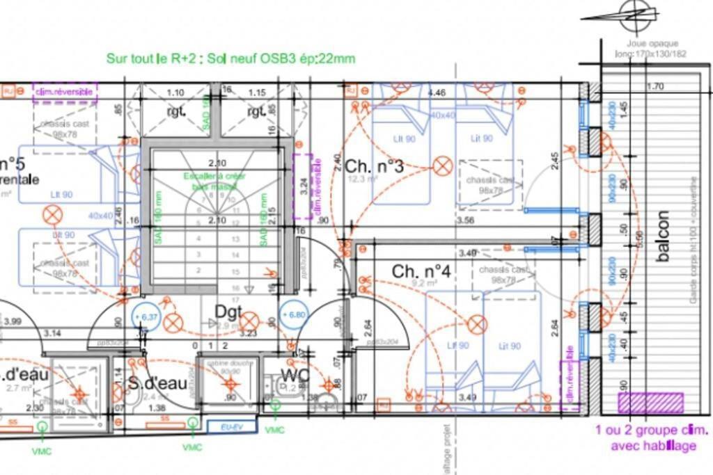 Ferienwohnung Nocnoc - Le Balcon De L'Oli 99M2 Bordeaux Exterior foto